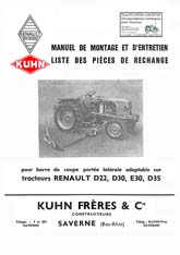 Faucheuse KUHN, adaptable sur les tracteurs Renault D22